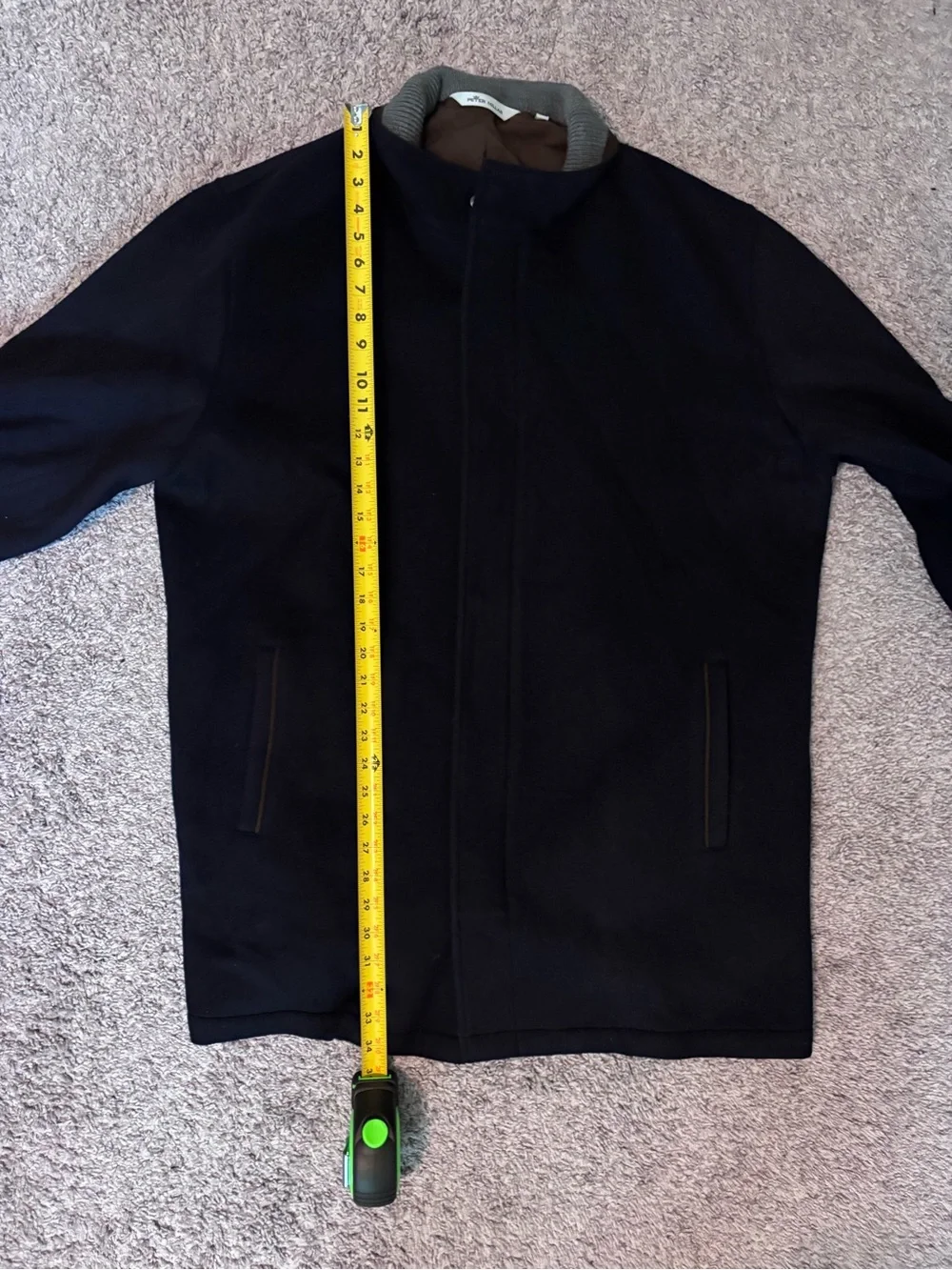 Peter Millar Crown Flex-Fleece City Coat  MF20Z22 XXL 100% merino wool